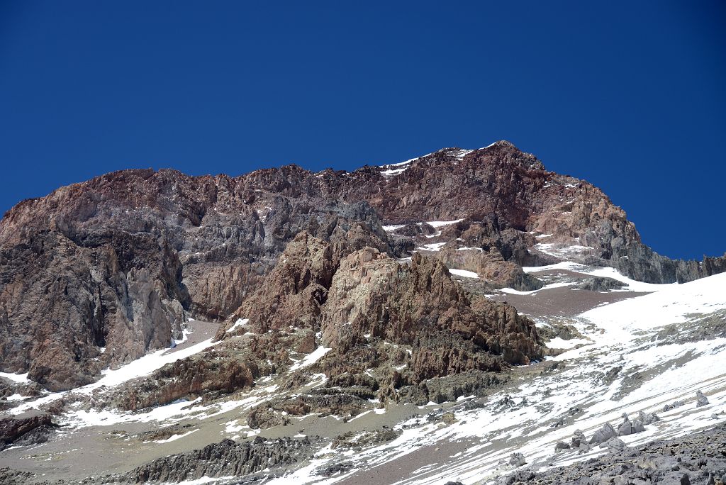 05 Aconcagua North Face From The Trail At 5800m On The Way To Camp 3 Colera